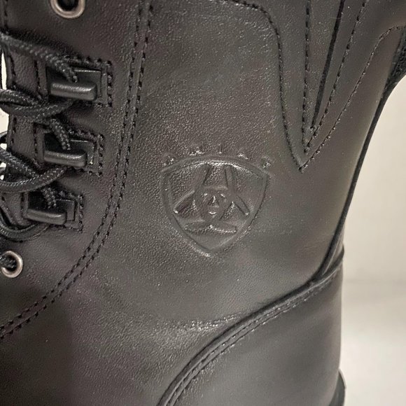 Ariat Heritage Lacer II Black Leather Kiltie Boots - Picture 7 of 11